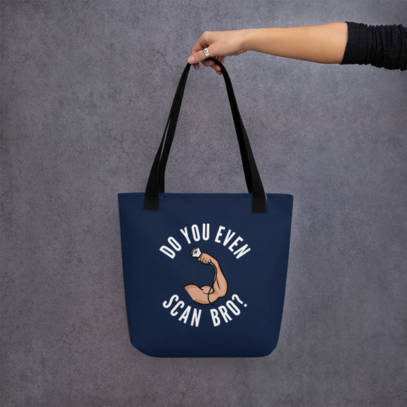 Do You Even Scan Bro? Navy | Tote