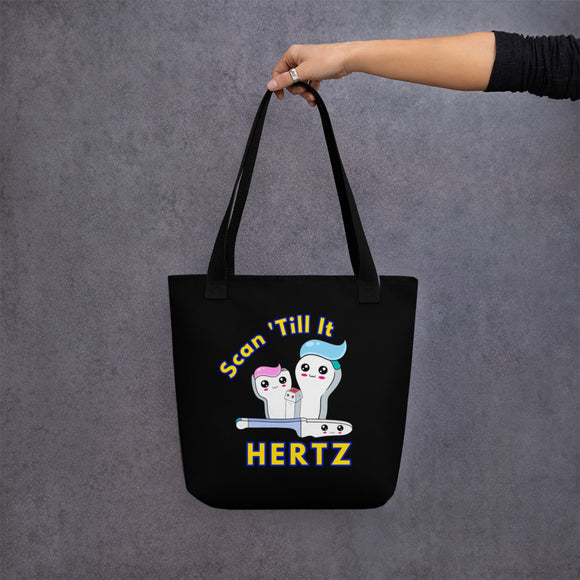 Scan Till It Hertz Black | Tote