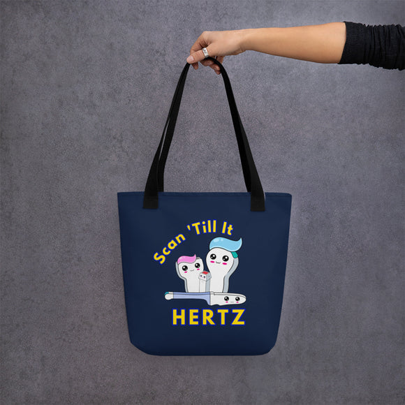 Scan Till It Hertz Navy | Tote