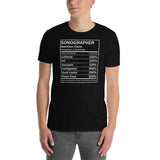 Sonographer Nutrition Facts | Short-Sleeve Unisex T-Shirt